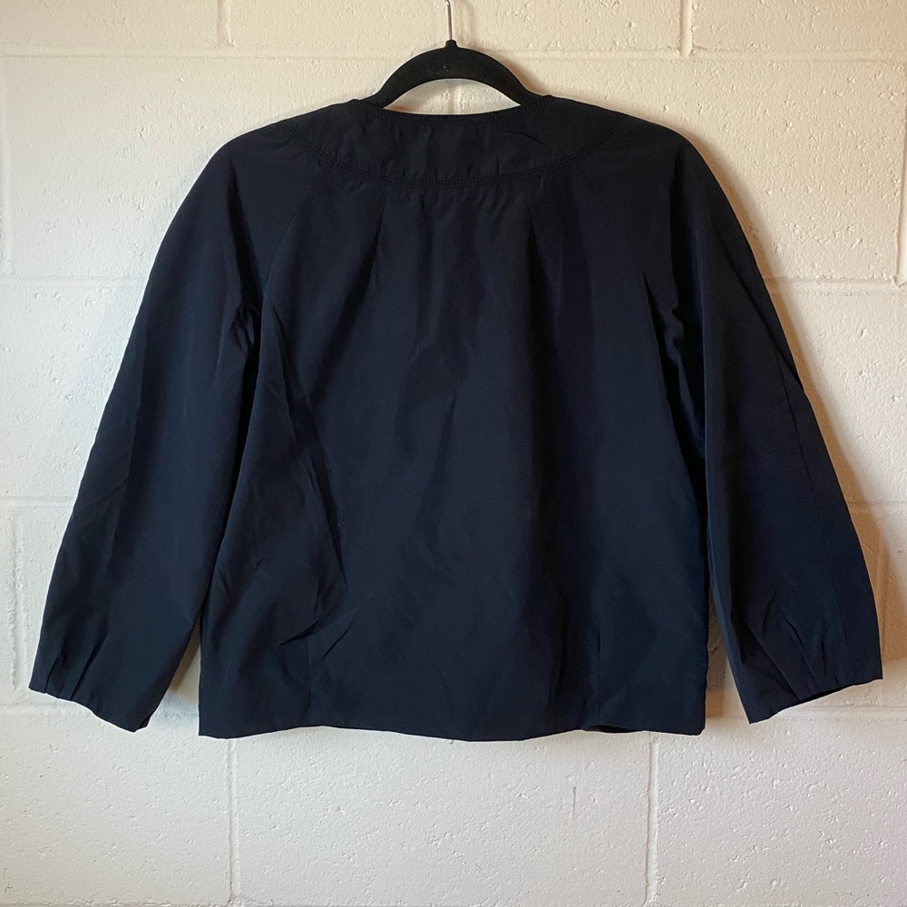 H&M Zip Up Black Windbreaker Style Women’s Lightweight Jacket - Picture 8 of 11